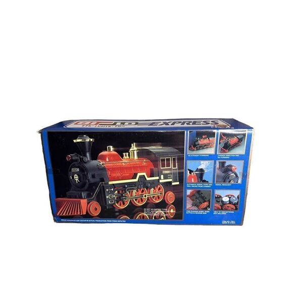 Vintage Bilo Bi-Lo Express Train Sounds Lights Moves Battery Operated Smoke - Picture 5 of 14